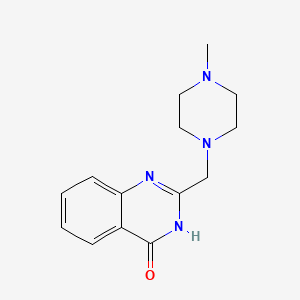 4(3H)-Quinazolinone, 2-((4-methyl-1-piperazinyl)methyl)-