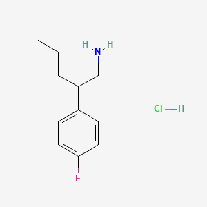 molecular formula C11H17ClFN B3060177 2-(4-Fluorophenyl)pentan-1-amine hydrochloride CAS No. 1923238-61-2