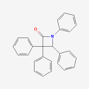 molecular formula C27H21NO B3060180 1,3,3,4-四苯基氮杂环丁烷-2-酮 CAS No. 19352-70-6
