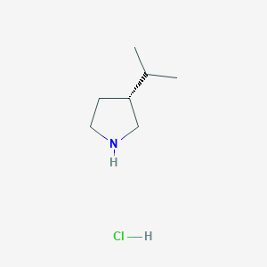 molecular formula C7H16ClN B3060183 (3R)-3-(propan-2-yl)pyrrolidine hydrochloride CAS No. 1949805-98-4