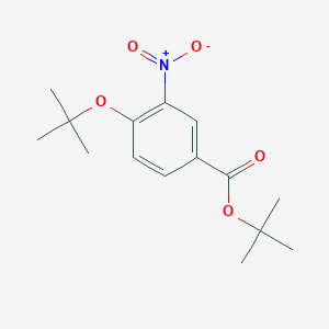 molecular formula C15H21NO5 B3060187 Tert-butyl 4-tert-butoxy-3-nitrobenzoate CAS No. 1951440-96-2