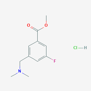 molecular formula C11H15ClFNO2 B3060199 3-((二甲氨基)甲基)-5-氟苯甲酸甲酯盐酸盐 CAS No. 1956354-84-9