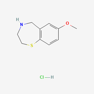 7-Methoxy-2,3,4,5-tetrahydrobenzo[f][1,4]thiazepine hydrochloride