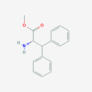 molecular formula C16H17NO2 B3060208 (S)-甲基 2-氨基-3,3-二苯基丙酸酯 CAS No. 196395-12-7