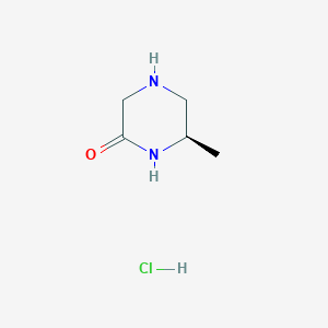 molecular formula C5H11ClN2O B3060210 (R)-Methyl-piperazin-2-one hydrochloride CAS No. 1965314-69-5