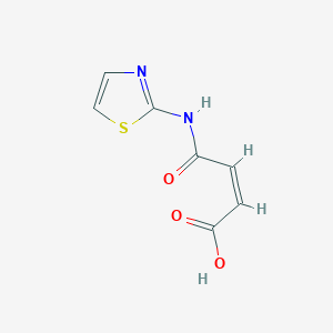 molecular formula C7H6N2O3S B3060213 (Z)-4-Oxo-4-(thiazol-2-ylamino)but-2-enoic acid CAS No. 19789-91-4