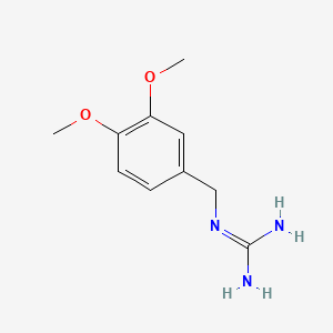 molecular formula C10H15N3O2 B3060215 1-(3,4-Dimethoxybenzyl)guanidine CAS No. 19889-43-1