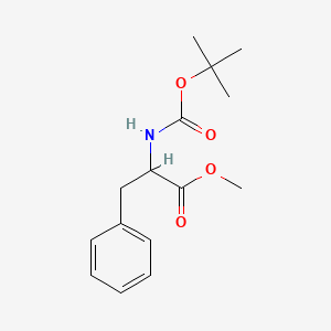 molecular formula C15H21NO4 B3060216 Boc-DL-phenylalanine methyl ester CAS No. 19901-50-9