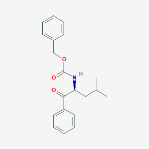 molecular formula C20H23NO3 B3060219 (S)-Benzyl (4-Methyl-1-Oxo-1-Phenylpentan-2-Yl)Carbamate CAS No. 2007909-63-7