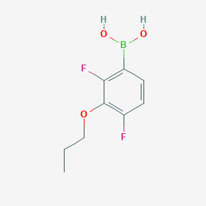 molecular formula C9H11BF2O3 B3060232 2,4-Difluoro-3-propoxyphenylboronic acid CAS No. 2096329-68-7