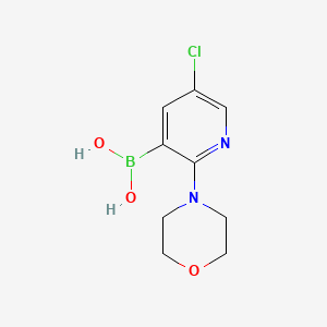 molecular formula C9H12BClN2O3 B3060233 5-氯-2-(吗啉代)吡啶-3-硼酸 CAS No. 2096329-77-8