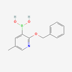 molecular formula C13H14BNO3 B3060240 2-Benzyloxy-5-methylpyridine-3-boronic acid CAS No. 2096330-16-2
