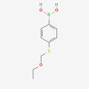 molecular formula C9H13BO3S B3060244 4-(Ethoxymethylthio)phenylboronic acid CAS No. 2096331-89-2
