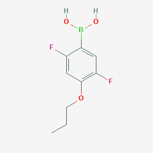 molecular formula C9H11BF2O3 B3060246 2,5-Difluoro-4-propoxyphenylboronic acid CAS No. 2096331-99-4