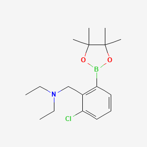 3-Chloro-2-(N,N-diethylaminomethyl)phenylboronic acid, pinacol ester