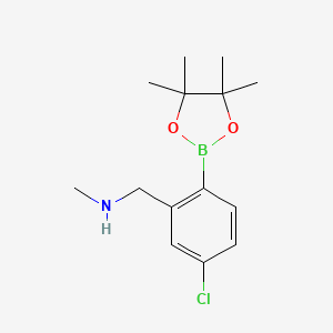 4-Chloro-2-(N-methylaminomethyl)phenylboronic acid, pinacol ester