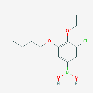 molecular formula C12H18BClO4 B3060256 3-Butoxy-5-chloro-4-ethoxyphenylboronic acid CAS No. 2096334-01-7