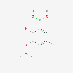molecular formula C10H14BFO3 B3060265 2-Fluoro-3-isopropoxy-5-methylphenylboronic acid CAS No. 2096336-18-2