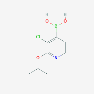 molecular formula C8H11BClNO3 B3060293 3-Chloro-2-isopropoxypyridine-4-boronic acid CAS No. 2096341-71-6