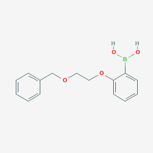 molecular formula C15H17BO4 B3060296 2-(2-(Benzyloxy)ethoxy)phenylboronic acid CAS No. 2096341-74-9