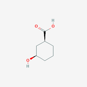 molecular formula C7H12O3 B3060304 (1s,3r)-3-羟基环己烷-1-羧酸 CAS No. 21531-45-3