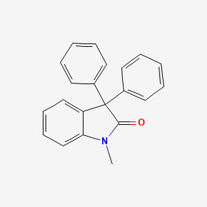 molecular formula C21H17NO B3060313 1-Methyl-3,3-diphenylindolin-2-one CAS No. 22136-54-5