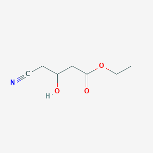 molecular formula C7H11NO3 B3060318 Ethyl 4-cyano-3-hydroxybutanoate CAS No. 227200-13-7