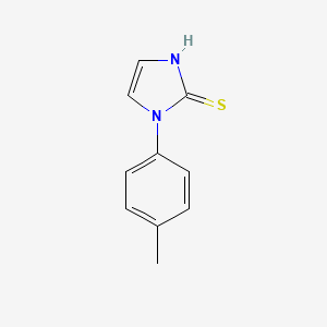 molecular formula C10H10N2S B3060329 1-(4-methylphenyl)-1,3-dihydro-2H-imidazole-2-thione CAS No. 23671-38-7