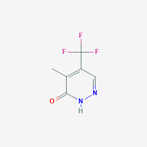molecular formula C6H5F3N2O B3060333 4-Methyl-5-trifluoromethyl-2H-pyridazin-3-one CAS No. 244268-36-8