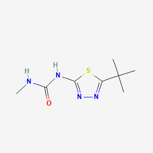 molecular formula C8H14N4OS B3060335 1-(5-Tert-butyl-1,3,4-thiadiazol-2-yl)-3-methylurea CAS No. 24814-29-7
