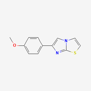 molecular formula C12H10N2OS B3060337 6-(4-Methoxyphenyl)imidazo[2,1-b][1,3]thiazole CAS No. 2507-80-4