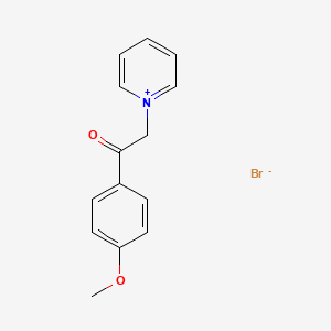 molecular formula C14H14BrNO2 B3060340 1-[2-(4-Methoxyphenyl)-2-oxoethyl]pyridinium bromide CAS No. 25407-31-2