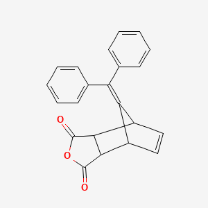 molecular formula C22H16O3 B3060350 8-(Diphenylmethylidene)-3a,4,7,7a-tetrahydro-4,7-methano-2-benzofuran-1,3-dione CAS No. 27785-33-7
