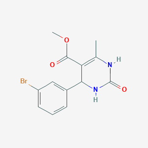 molecular formula C13H13BrN2O3 B3060363 Methyl 4-(3-bromophenyl)-6-methyl-2-oxo-1,2,3,4-tetrahydropyrimidine-5-carboxylate CAS No. 299404-81-2