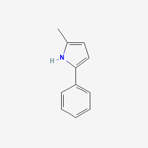 molecular formula C11H11N B3060367 2-甲基-5-苯基-1H-吡咯 CAS No. 3042-21-5