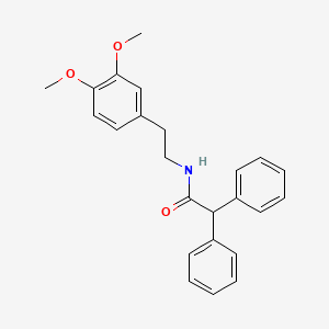 molecular formula C24H25NO3 B3060368 N-[2-(3,4-dimethoxyphenyl)ethyl]-2,2-diphenylacetamide CAS No. 30488-64-3
