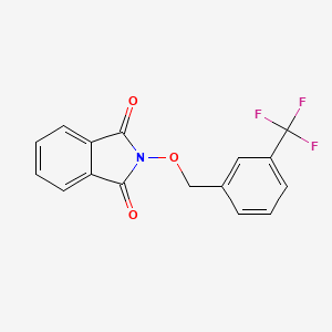 molecular formula C16H10F3NO3 B3060370 N-(3-trifluoromethylbenzyloxy)phthalimide CAS No. 30777-88-9