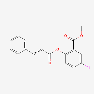 molecular formula C17H13IO4 B3060371 Methyl 2-(cinnamoyloxy)-5-iodobenzoate CAS No. 307952-85-8
