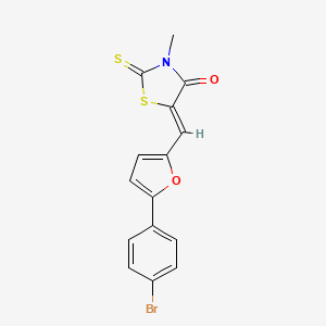 (Z)-5-((5-(4-Bromophenyl)furan-2-yl)methylene)-3-methyl-2-thioxothiazolidin-4-one