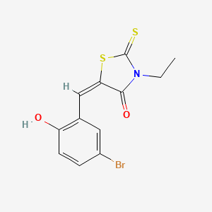 (E)-5-(5-Bromo-2-hydroxybenzylidene)-3-ethyl-2-thioxothiazolidin-4-one