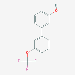 molecular formula C13H9F3O2 B3060440 3-(3-Trifluoromethoxyphenyl)phenol CAS No. 365426-96-6