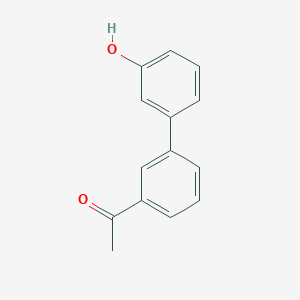 molecular formula C14H12O2 B3060441 3-(3-Acetylphenyl)phenol CAS No. 365427-02-7