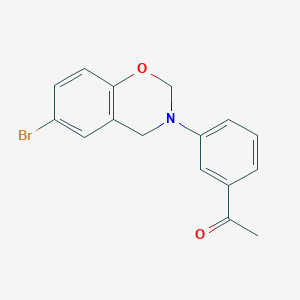 1-[3-(6-bromo-2H-1,3-benzoxazin-3(4H)-yl)phenyl]ethanone