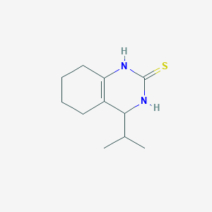 molecular formula C11H18N2S B3060447 4-异丙基-3,4,5,6,7,8-六氢喹唑啉-2-硫醇 CAS No. 378760-14-6
