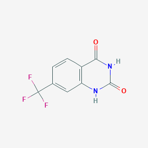 molecular formula C9H5F3N2O2 B3060451 7-(Trifluoromethyl)quinazoline-2,4(1H,3H)-dione CAS No. 3833-78-1