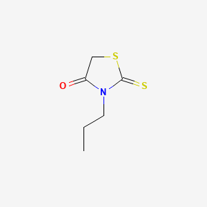 molecular formula C6H9NOS2 B3060453 4-Thiazolidinone, 3-propyl-2-thioxo- CAS No. 39123-31-4