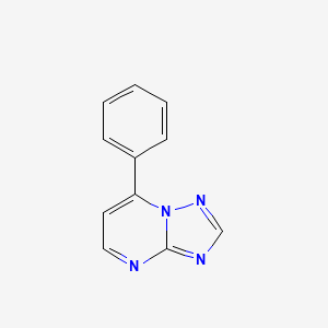 molecular formula C11H8N4 B3060456 7-Phenyl[1,2,4]triazolo[1,5-a]pyrimidine CAS No. 39573-72-3