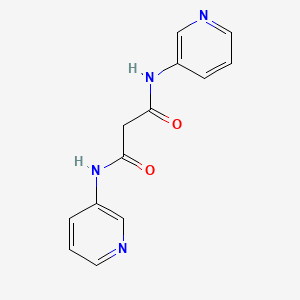 molecular formula C13H12N4O2 B3060457 N~1~,N~3~-di(3-pyridinyl)malonamide CAS No. 39642-89-2