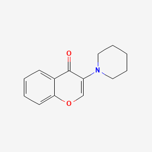 molecular formula C14H15NO2 B3060460 3-piperidino-4H-chromen-4-one CAS No. 40302-79-2