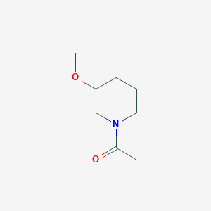 molecular formula C8H15NO2 B3060462 1-(3-Methoxypiperidin-1-yl)ethanone CAS No. 4045-28-7